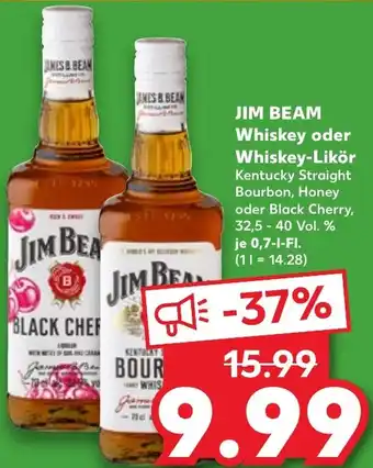 Kaufland JIM BEAM Whiskey oder Whiskey-Likör 0,7 L-Fl. Angebot