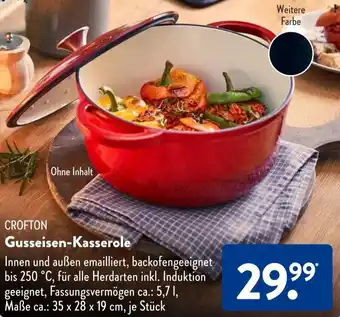 Aldi Süd CROFTON Gusseisen-Kasserole Angebot