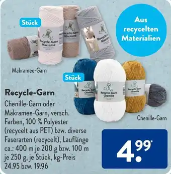 Aldi Süd Recycle-Garn Angebot