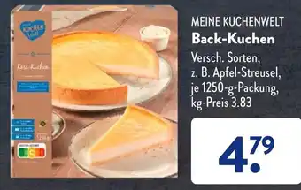 Aldi Süd MEINE KUCHENWELT Back-Kuchen 1250 g Packung Angebot