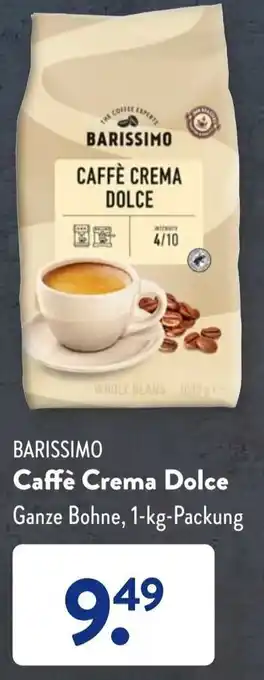 Aldi Süd BARISSIMO Caffè Crema Dolce 1 kg Packung Angebot