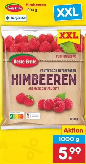 Netto Marken-Discount Beste Ernte Himbeeren 1000 g Angebot