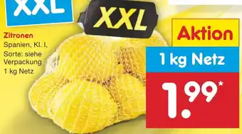 Netto Marken-Discount Zitronen 1 kg Netz Angebot