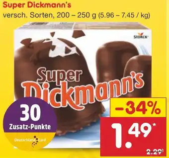 Netto Marken-Discount Super Dickmann's 200-250 g Angebot