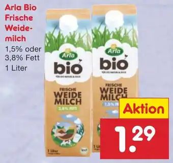 Netto Marken-Discount Arla Bio Frische Weidemilch 1 Liter Angebot