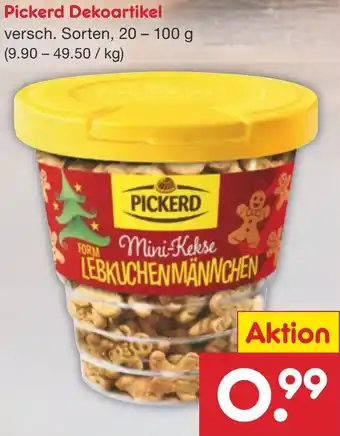 Netto Marken-Discount Pickerd Dekoartikel 20 - 100 g Angebot