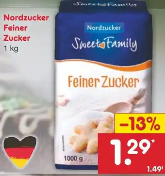 Netto Marken-Discount Nordzucker Feiner Zucker 1 kg Angebot