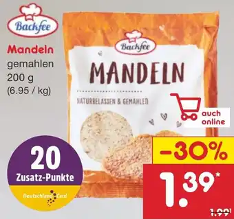 Netto Marken-Discount Backfee Mandeln 200 g Angebot