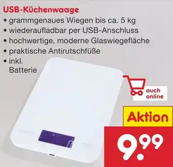 Netto Marken-Discount USB-Küchenwaage Angebot