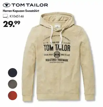 Galeria Tom Tailor Herren Kapuzen Sweatshirt Angebot