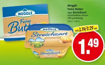 Markant Meggle Feine Butter oder streichzart 250g Angebot