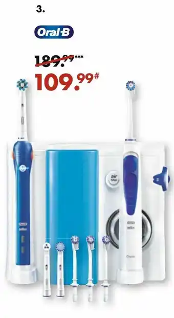 Galeria Oral-B Center Oxyjet Reinigungssytem Munddusche + Oral B Pro 2000 Angebot