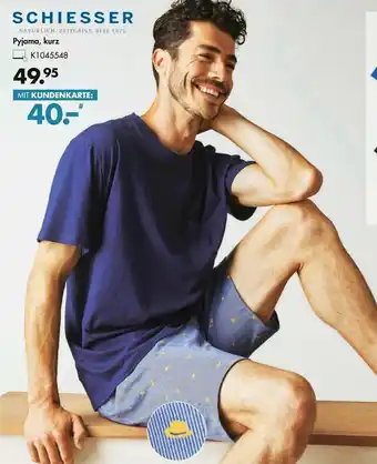 Galeria Schiesser Pyjama, kurz Angebot