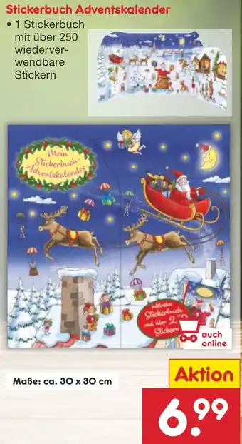 Netto Marken-Discount Stickerbuch Adventskalender Angebot