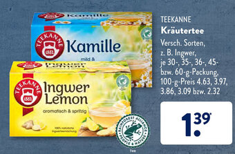 Aldi Süd Teekanne Kräutertee 60g Angebot