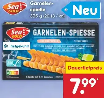 Netto Marken-Discount Sea Gold Garnelenspieße 396 g Angebot