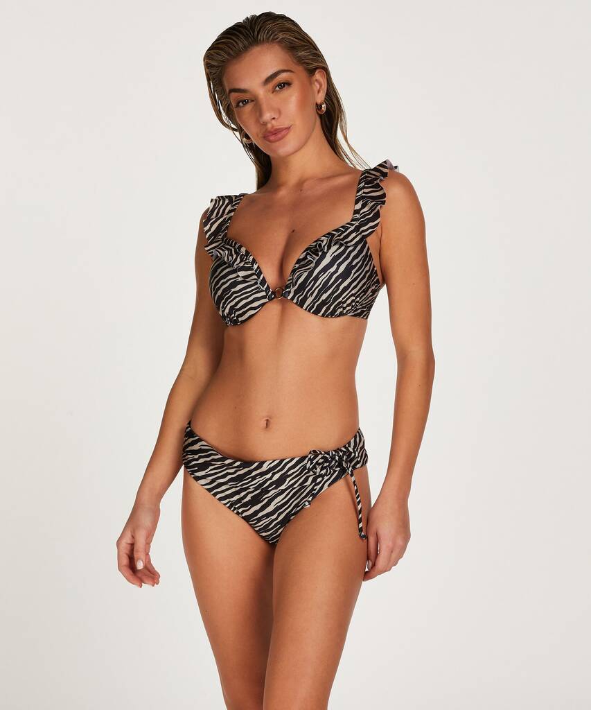 Hunkemöller bikiniunterteil zebra braun Angebot bei Hunkemöller