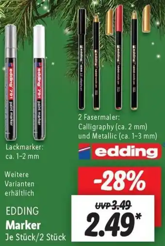 Lidl EDDING Marker Angebot