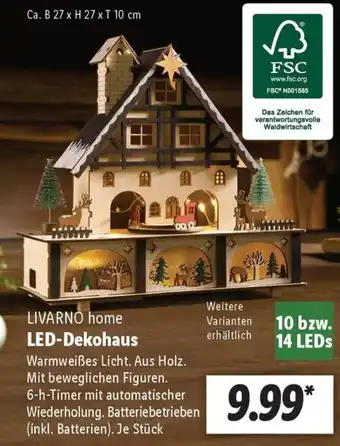 Lidl LIVARNO home LED-Dekohaus Angebot