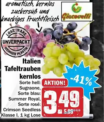 HIT Italien tafeltrauben kernlos Angebot