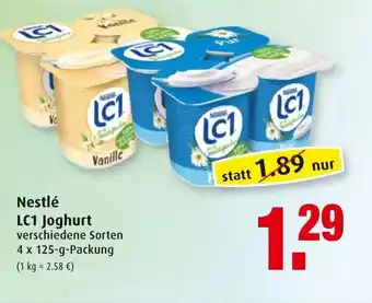 Markant Nestlé LC1 Joghurt 4x125g Angebot