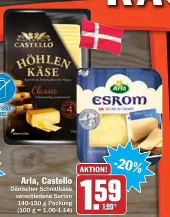 Hit Arla, castello 140-150g Angebot