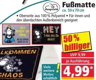 Norma sheepworld Fußmatte Angebot