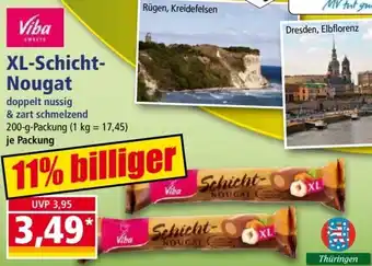 Norma Viba XL-Schicht Nougat 200 g Packung Angebot