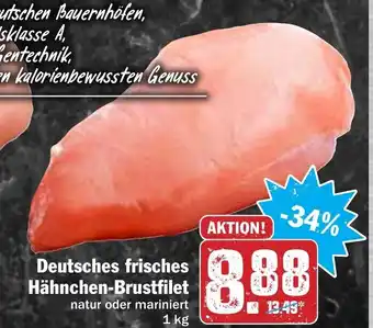 Hit Deutsches frisches Hahnchen-Brustfilet 1kg Angebot