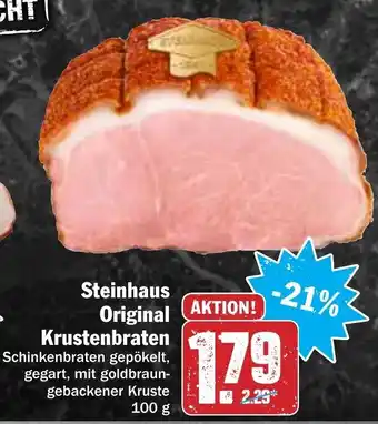 Hit Steinhaus original Krustenbraten 100g Angebot