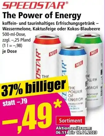 Norma SPEEDSTAR The Power of Energy 500 ml Dose Angebot