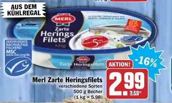 Hit Merl zarte heringsfilets 500g Angebot