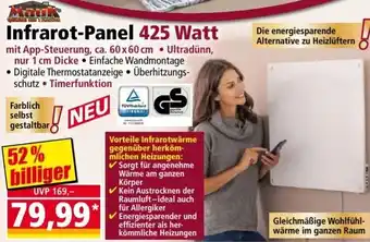 Norma Mauk Infrarot-Panel 425 Watt Angebot