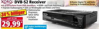 Norma XORO DVB-S2 Receiver Angebot