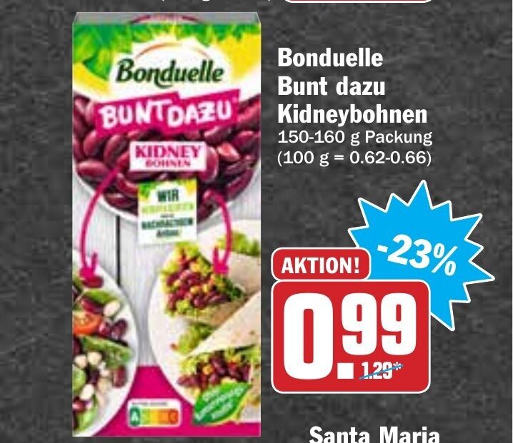 Bonduelle bunt dazu kidneybohnen 150160g Angebot bei Hit