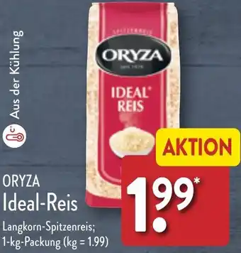 Aldi Nord Oryza Ideal Reis 1 kg Packung Angebot