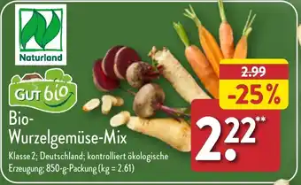 Aldi Nord Gut Bio Bio-Wurzelgemüse Mix 850 g Packung Angebot