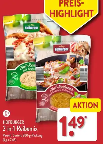 Aldi Nord HOFBURGER 2-in-1-Reibemix 200 g Packung Angebot