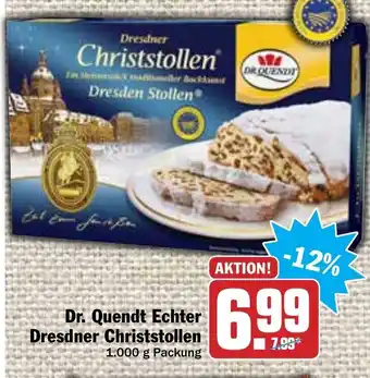 Hit Dr. quendt echter dresdner christtstollen 1000g Angebot