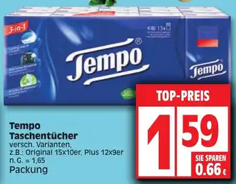 Edeka Tempo Taschentücher Angebot