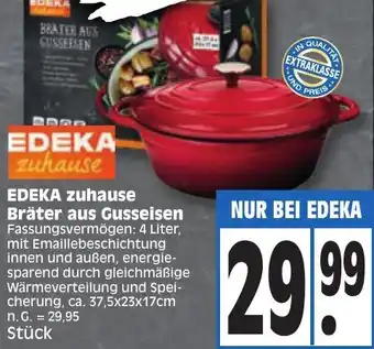 Edeka EDEKA zuhause Bräter aus Gusseisen Angebot