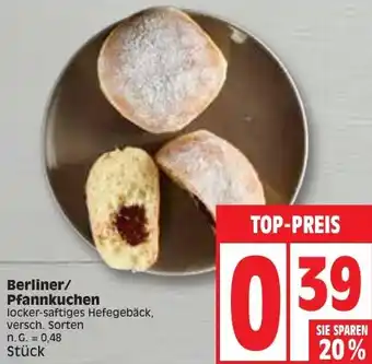 Edeka Berliner/ Pfannkuchen Angebot