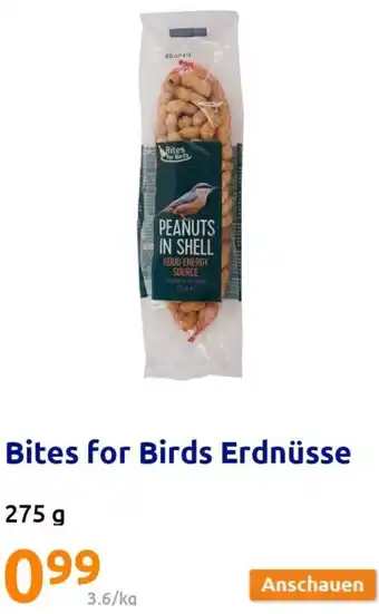 Action Bites for Birds Erdnüsse 275 g Angebot