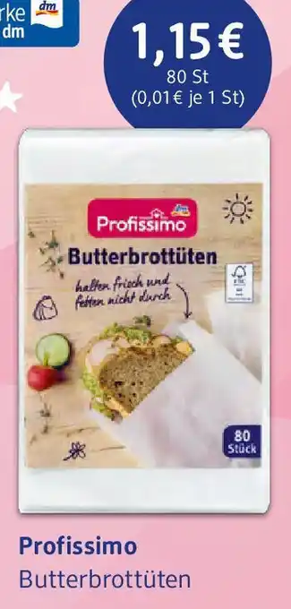 dm drogerie Profissimo Butterbrottüten 80 St Angebot