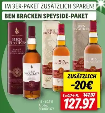 Lidl BEN BRACKEN SPEYSIDE-PAKET 3x0,7 L-Fl. Angebot