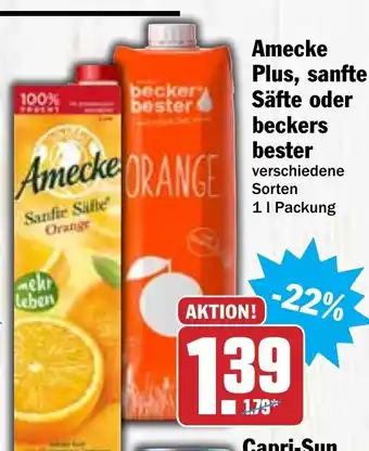 Hit Amecke pplus, sanfte safte oder beckers bester Angebot