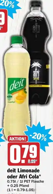 Hit Deit limonade oder afri cola Angebot