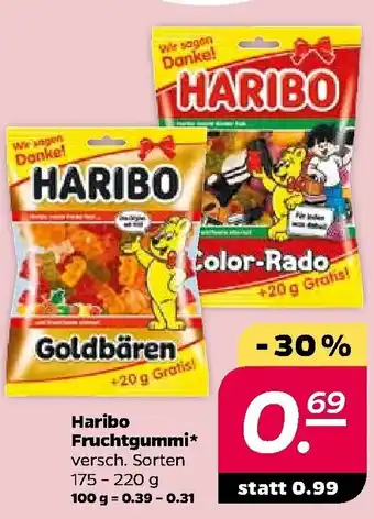 NETTO Haribo Fruchtgummi 175-220g Angebot