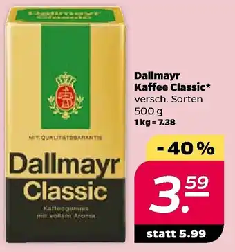 NETTO Dallmayr Kaffee Classic 500g Angebot