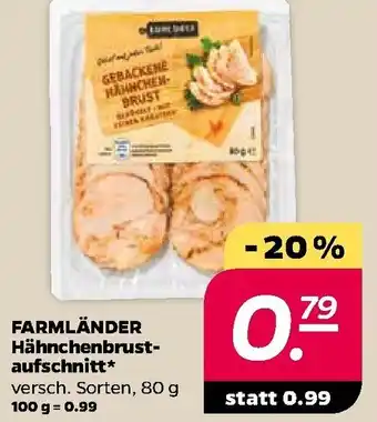 NETTO Farmländer Hähnchenbrustaufschnitt 80g Angebot